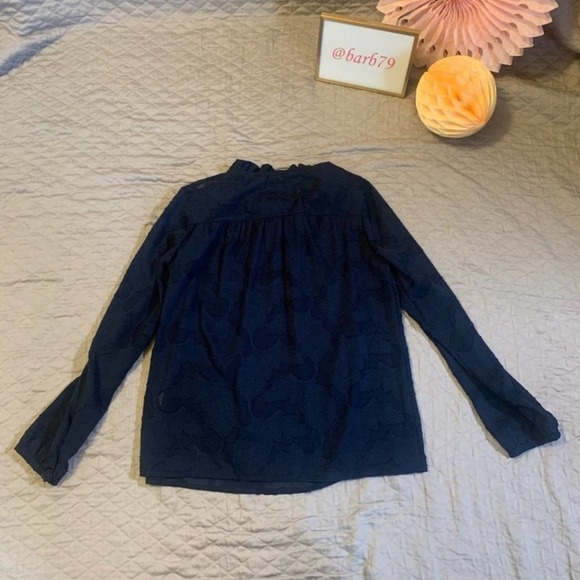 BANANA Republic Blue High Neck Top XXS P - Picture 7 of 7